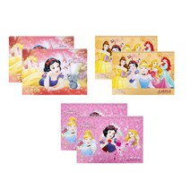 금홍팬시 디즈니 프린세스 두꺼운 스케치북 6p + 스티커, 18매