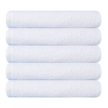 데일리 34 수건 75g 20수 면사, 화이트, 5개