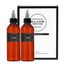 일라토스 차량용 디퓨저 리필 100ml, 아쿠아블루향, 1개, 2개입