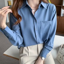 포플러앤씨 리안버스 포켓 블라우스