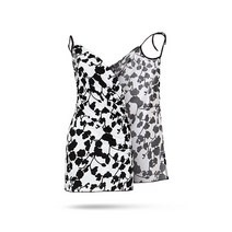 천상여우 여성용 커버업 비치웨어, 화이트블랙