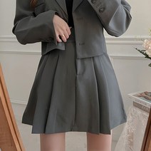 슈가펀 어텀 플리츠 스커트