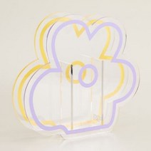 YOU&ME 북유럽 심플 인테리어 아크릴 화병, 퍼플옐로우