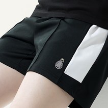 가까이 여성용 사이드 라인 하프팬츠