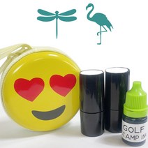 애플시드 골프공 스탬프 세트, GREEN C, 1세트