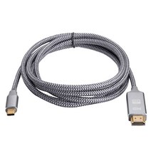 텐교 USB-C타입 HDMI 케이블, 3m, Gray