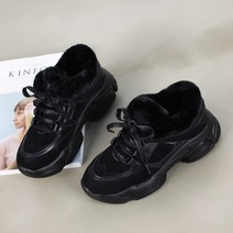 데이프릴 몽크 여성 털 안감 어글리슈즈