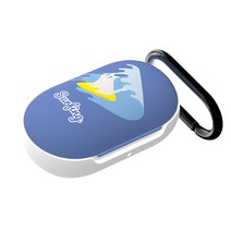 별다섯 EASYSSOK 디자인 심플큐트 하드 갤럭시버즈 버즈플러스 케이스, 파도타기