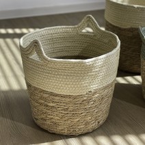 RYMD 인테리어 해초 밀짚 바구니 LARGE, 1개, 아이보리