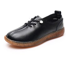 TheShoes 여성용 Simple 가죽 스니커즈 A083