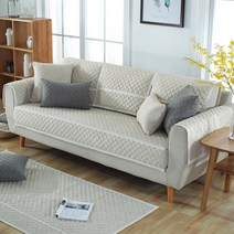 마켓에이 원컬러 퀼팅 심플 레이스 포인트 소파패드