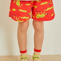 마틸다엔와이 아동용 Tiger 면 배기핏 팬츠 반바지