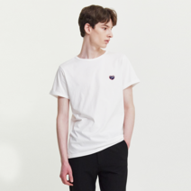 메종라비쉬 남성용 MLB PARIS POITOU 자수 코튼 반팔 티셔츠