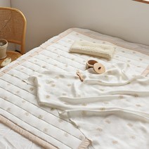 베이비앤아이 시원한 인견 쿨 여름 패드 + 블랭킷 세트, 고미