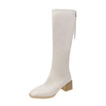 여성용 데일리 스퀘어토 기본안감 롱부츠