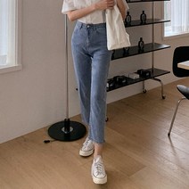 큐니걸스 여성용 수선놉61 보이핏 데님팬츠