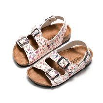 루루슈 아동용 플라워 쿠션 코르크 샌들