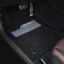 비비키 확장형 발판 코일카매트 1열 + 2열 세트, BMW 5시리즈 (G30 / m5 / 520i 1열홀O) (2017년~), 블랙