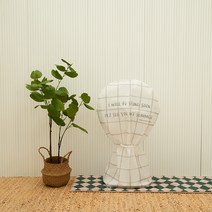 바자르 생활형 방수 선풍기커버 2p, 체크 레터링