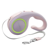 반려동물 올라프 자동 리드줄, 형광 핑크