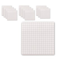 칼리오페 디자인 스티커 메모지, 화이트 체크, 12개