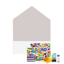 맘스보드 컬러놀이세트 비비그레이보드, 1세트, 224피스