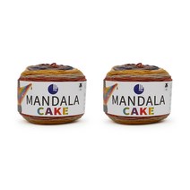 쎄비 만다라 케이크 뜨개실 100g x 2p, 214 블루베리 피넛