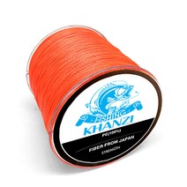 KHANZI 프리미엄 4합사 낚싯줄 500m, 오렌지