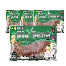 베스트무역 강아지 요구르트빅뱅 건조간식 대용량 400g, 오리라이스져키, 4개