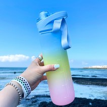 홈바내쓰 솜사탕 보틀 트라이탄 헬스 물병 물통, 블루, 1L