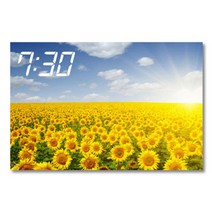 홈마인 캔버스 프린팅 액자 시리즈 LED 시계 해바라기 풍경 600 x 400 mm, 8