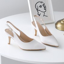 멜팅나인 여성용 심플 라인 슬링백힐 7cm CL5577뒤오픈