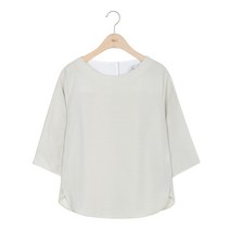 W9 Air Cotton 라운드 블라우스 TMBLA24W22