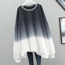 그라디언트 클라우드 임산부 물든 긴소매 맨투맨