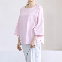 비나인 여성용 모프 절개 블라우스