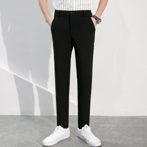 남성용 마켓A 슬림 스트레이트 슬랙스 10부