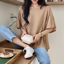 슈가펀 베리누 셔링 반팔 블라우스