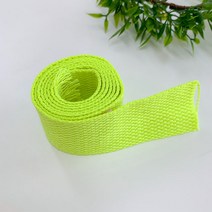 면 웨이빙 끈 폭 32mm x 두께 1.4mm x 450cm, 네온그린, 1개