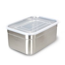 모노먼트 스텐 이지킵 직사각 밀폐용기 9호, 1개, 뚜껑 + 본체