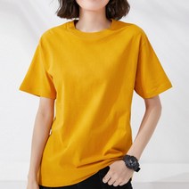 보나라온 여성용 마카롱 무지 반팔 티셔츠