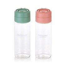 햄튼 아뜰리에 라운드 손잡이 물병 600ml x 2종 세트 PNP-3610, 그린, 핑크