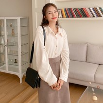 로미스토리 여성용 겉기모 여유핏 셋업 블라우스