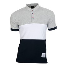 엣지애 남성용 배색 차이나카라 반팔티셔츠 MCTHT5004S9