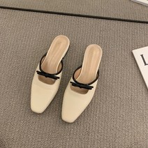 엘쏘 여성용 리본 포인트 뮬 블로퍼