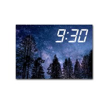 LED 시계 캔버스 프린팅 액자 시리즈 밤하늘 앤 우주 36종, 소나무  14