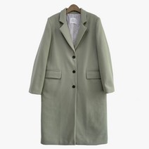 슈가펀 여성용 데니 싱글 롱코트