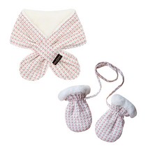 꿈두부 아동용 방한 네키 목도리 + 장갑 세트