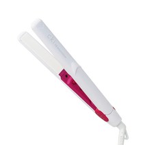 CKI 휴대용 미니 고데기 190g CKI-I073, 화이트 핑크