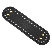 고급형 소꼬발 가방바닥 미니 타원형 18.5 x 5 cm, 블랙, 1개