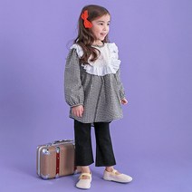 여아용 오스트 미니 원피스 + 제깅스 세트